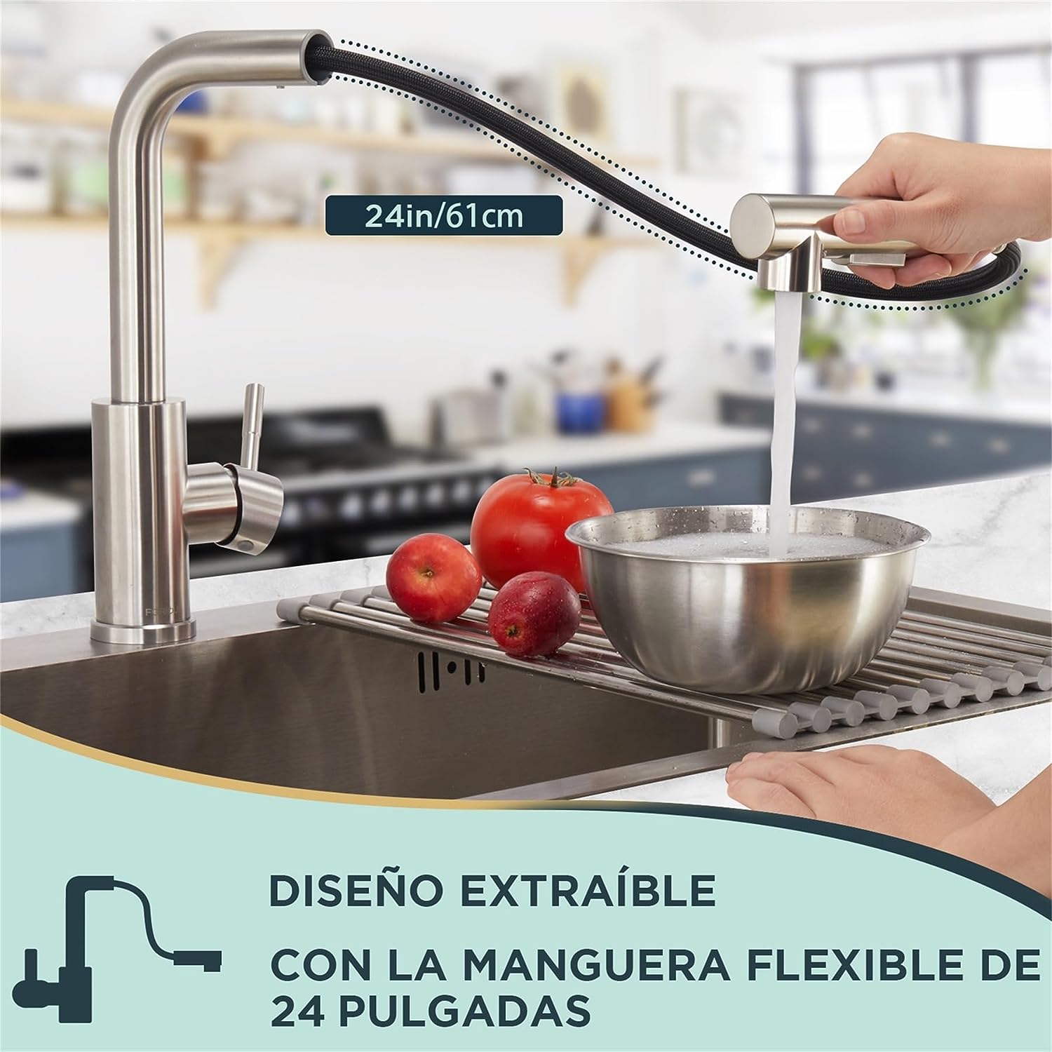 FORIOUS el mejor Grifo de Cocina Extraíble 2024