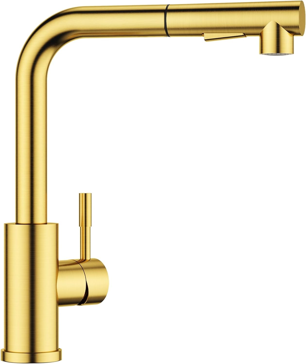 grifo de cocina dorado