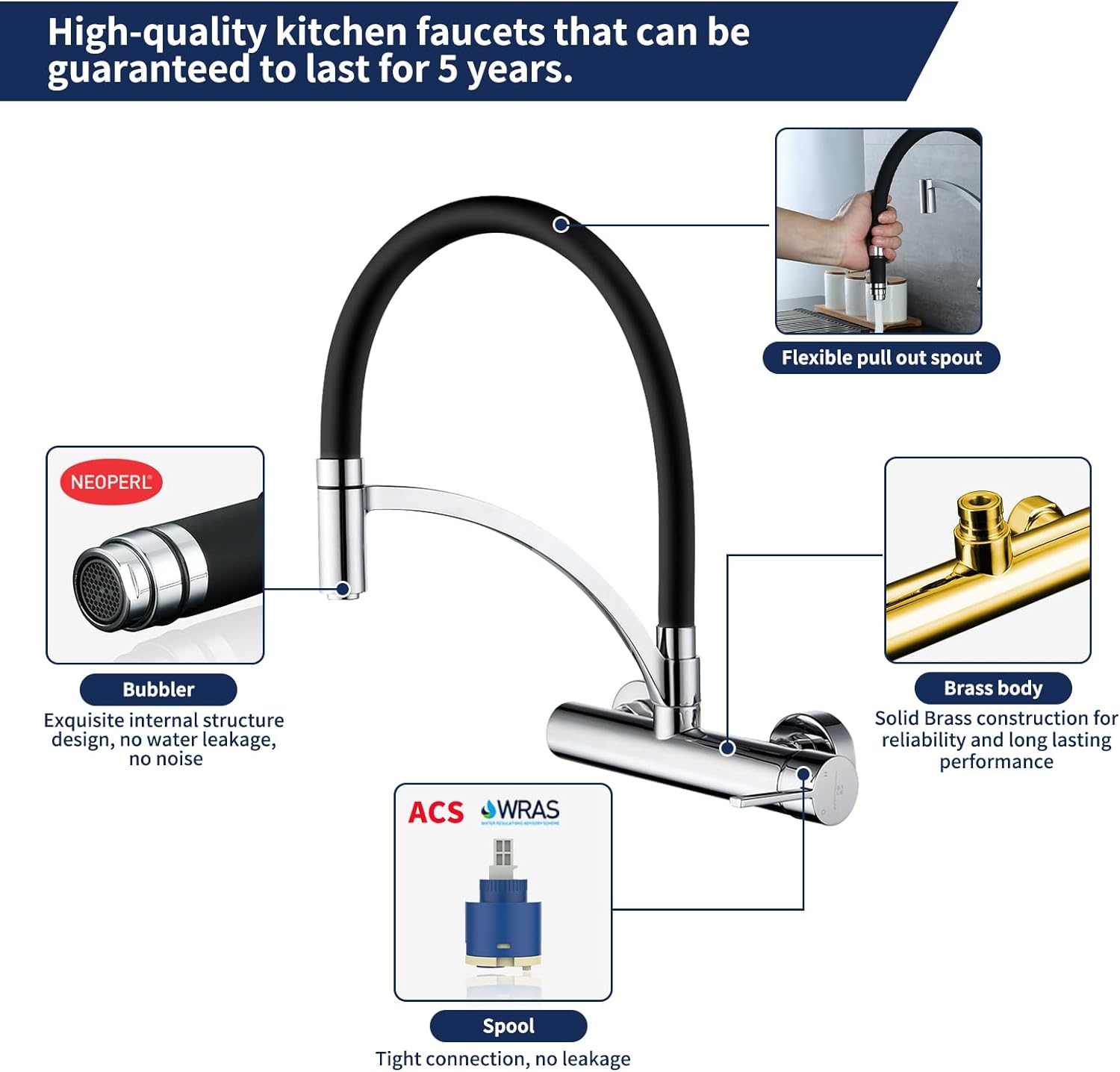 Grifo de pared Homelody